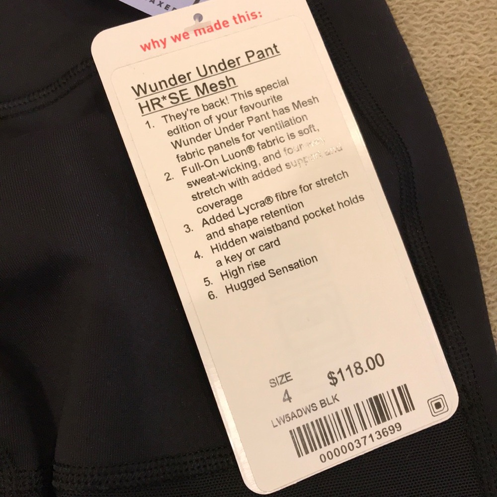 BRAND NEW LULULEMON LEGGINGS🖤 - Picture 4 of 5